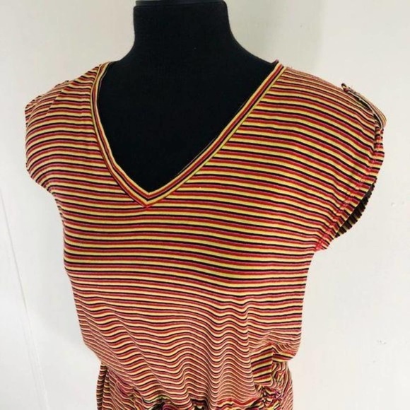 CANTAO Short Sleeve Stripe Dress small - Picture 7 of 8